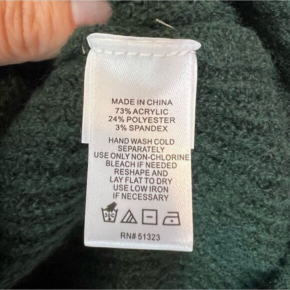 1. State Women’s XL Windsor Moss Balloon Sleeve Crew Neck Sweater NWT - Picture 9 of 9